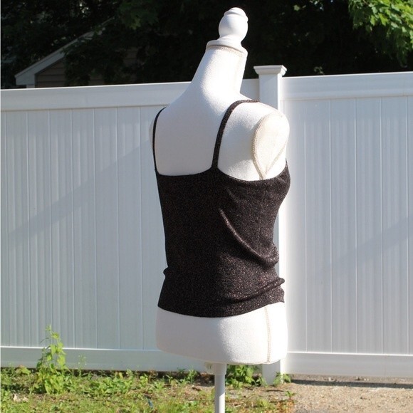 Atmosphere Black Gold Sparkle Tank Top - Picture 3 of 6